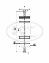 SCT GERMANY kuro filtras ST 6159